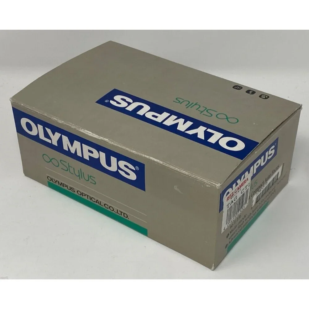 Olympus μ Mju Infinity Stylus 35mm Film Camera Collector Quality Outfit LOOK!